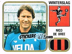 Sticker Nico de Bree - Football Belgium 1980-1981 - Panini