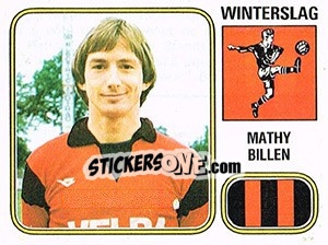 Figurina Mathy Billen - Football Belgium 1980-1981 - Panini