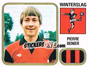 Figurina Pierre Denier - Football Belgium 1980-1981 - Panini