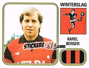 Sticker Karel Berger - Football Belgium 1980-1981 n. 323 - Panini