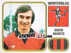 Sticker Guido Davidts - Football Belgium 1980-1981 - Panini