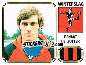 Sticker Renaat de Zutter - Football Belgium 1980-1981 - Panini