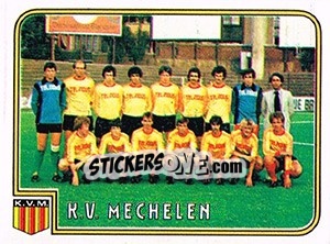 Figurina Team - Football Belgium 1980-1981 - Panini