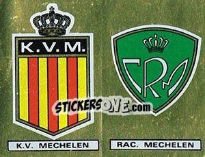 Figurina Badge K.V. Mechelen / Badge Racing Mechelen - Football Belgium 1980-1981 - Panini