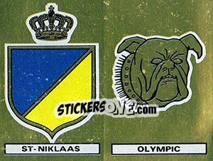 Sticker Badge St-Niklaas / Badge Olympic - Football Belgium 1980-1981 n. 343 - Panini