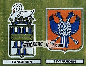 Sticker Badge Tongeren / Badge St-Truiden - Football Belgium 1980-1981 - Panini