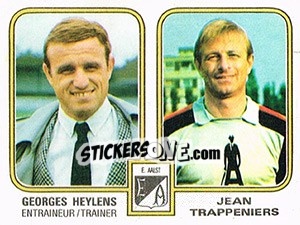 Sticker Georges Heyland / Jean Trappeniers - Football Belgium 1980-1981 n. 351 - Panini