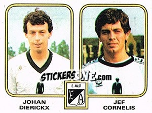 Sticker Johan Dierickx / Jef Cornelis - Football Belgium 1980-1981 n. 353 - Panini