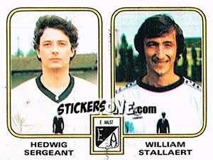 Sticker Hedwig Sergeant / William Stallaert - Football Belgium 1980-1981 - Panini