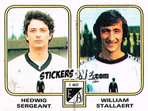 Sticker Hedwig Sergeant / William Stallaert - Football Belgium 1980-1981 n. 354 - Panini