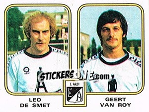 Figurina Leo de Smet / Geert van Roy - Football Belgium 1980-1981 - Panini