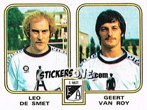 Sticker Leo de Smet / Geert van Roy - Football Belgium 1980-1981 n. 355 - Panini