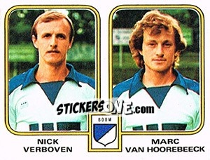 Cromo Nick Verboven / Marc van Hoorebeeck - Football Belgium 1980-1981 - Panini