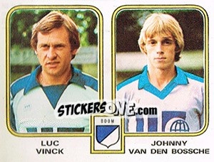 Figurina Luc Vinck / Johnny van den Bossche - Football Belgium 1980-1981 n. 360 - Panini