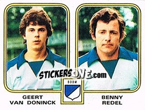 Cromo Geert van Doninck / Benny Redel - Football Belgium 1980-1981 - Panini
