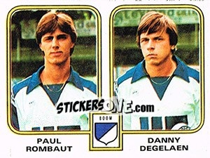Cromo Paul Rombaut / Danny Degelean - Football Belgium 1980-1981 - Panini