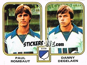 Figurina Paul Rombaut / Danny Degelean - Football Belgium 1980-1981 n. 362 - Panini