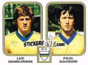 Cromo Luc Demeurisse / Paul Dacquin - Football Belgium 1980-1981 - Panini