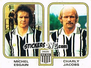 Sticker Michel Esgain / Charly Jacobs - Football Belgium 1980-1981 n. 373 - Panini