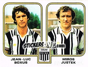 Sticker Jean-Luc Boxus / Miros Justek - Football Belgium 1980-1981 n. 374 - Panini
