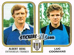 Cromo Albert Bers / Luc Coomans - Football Belgium 1980-1981 - Panini