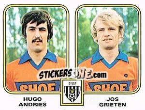 Sticker Benny Thijs / Danny Cattie - Football Belgium 1980-1981 - Panini