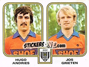 Sticker Hugo Andries / Jos Grieten - Football Belgium 1980-1981 - Panini