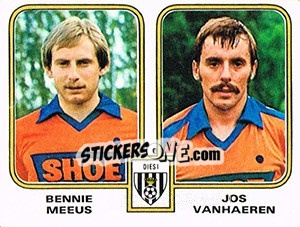 Cromo Bennie Meeus / Jos Vanhaere - Football Belgium 1980-1981 - Panini