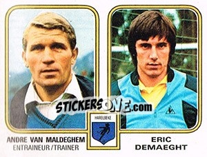 Sticker Andre van Maldeghem / Eric Demaeght - Football Belgium 1980-1981 - Panini