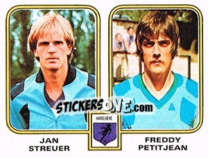Sticker Jan Streuer / Freddy Petitjean - Football Belgium 1980-1981 n. 383 - Panini