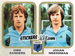Sticker Dirk Sanders / Johan Meersman - Football Belgium 1980-1981 - Panini