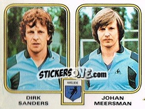 Figurina Dirk Sanders / Johan Meersman - Football Belgium 1980-1981 n. 384 - Panini
