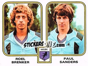 Cromo Roel Brenker / Paul Sanders - Football Belgium 1980-1981 n. 385 - Panini