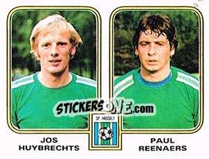 Cromo Jos Huybrechts / Paul Rennaers - Football Belgium 1980-1981 - Panini