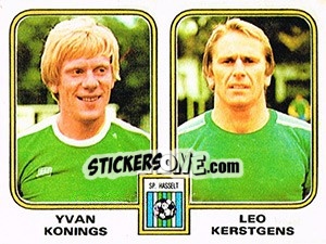Sticker Yvan Konings / Leo Kerstgens - Football Belgium 1980-1981 n. 389 - Panini