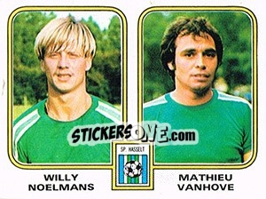 Figurina Willy Noelmans / Mathieu Vanhove - Football Belgium 1980-1981 - Panini