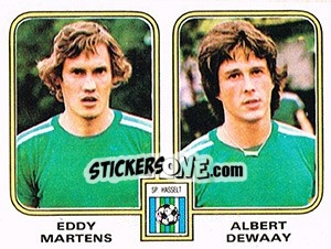 Sticker Eddy Martens / Albert Dewaay - Football Belgium 1980-1981 n. 392 - Panini