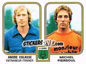 Sticker Andre Colasse / Michel Piersoul - Football Belgium 1980-1981 n. 393 - Panini