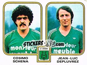 Sticker Cosmo Schena / Jean-Luc Depluvrez - Football Belgium 1980-1981 n. 396 - Panini