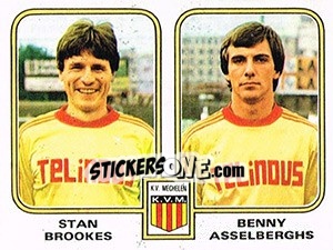 Sticker Stan Brookes / Benny Asselberghs - Football Belgium 1980-1981 - Panini