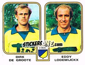 Cromo Dirk de Groote / Eddy Lodewijckx - Football Belgium 1980-1981 - Panini