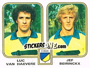 Figurina Luc van Haevere / Jef Beirinckx - Football Belgium 1980-1981 n. 413 - Panini