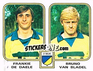 Cromo Frankie de Daele / Bruno van Bladel - Football Belgium 1980-1981 - Panini