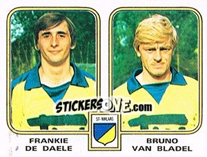 Figurina Frankie de Daele / Bruno van Bladel - Football Belgium 1980-1981 n. 414 - Panini