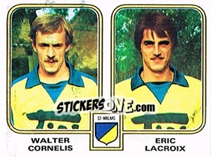 Cromo Walter Cornelis / Eric Lacroix - Football Belgium 1980-1981 n. 416 - Panini