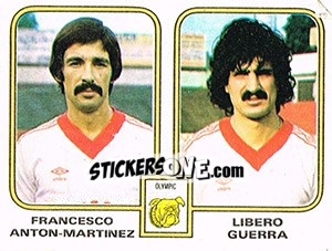 Cromo Francesco Antion-Martinez / Libero Guerra - Football Belgium 1980-1981 - Panini