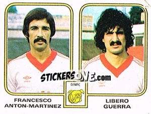 Figurina Francesco Antion-Martinez / Libero Guerra - Football Belgium 1980-1981 n. 419 - Panini