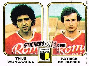 Cromo Thijs Wijngaarde / Patrick de Clercq - Football Belgium 1980-1981 n. 424 - Panini