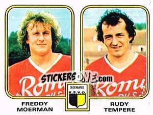 Cromo Freddy Moerman / Rudy Tempere - Football Belgium 1980-1981 n. 427 - Panini