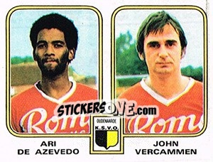 Sticker Ari de Azevedo / John Vercammen - Football Belgium 1980-1981 n. 428 - Panini